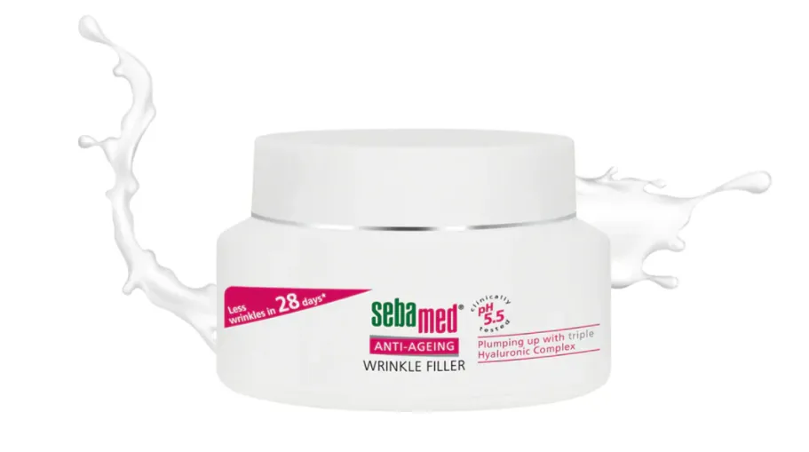 SEBAMED ANTI-AGING Q10 WRINKLE FILLER CREAM (50ml) كريم مضاد للتجاعيد يساعد على تنعيم البشرة وتحسين مظهرها.
