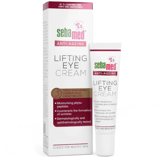 SEBAMED ANTI-AGING Q10 LIFTING EYE CREAM (15ml) كريم مخصص لمنطقة حول العينين لمكافحة علامات التقدم في السن.