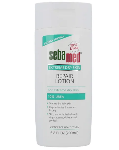 SEBAMED EXTREME DRY SKIN REPAIR LOTION 10% UREA (200ml) لوشن مرطب مكثف للبشرة الجافة جداً يحتوي على 10% يوريا.