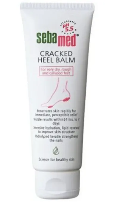 SEBAMED CRACKED HEEL BALM (75ml) بلسم للعناية بالكعبين المتشققين والجافين.
