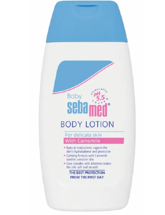 SEBAMED BABY LOTION (200ml) لوشن مرطب للأطفال يوفر عناية يومية لبشرة الطفل الحساسة.