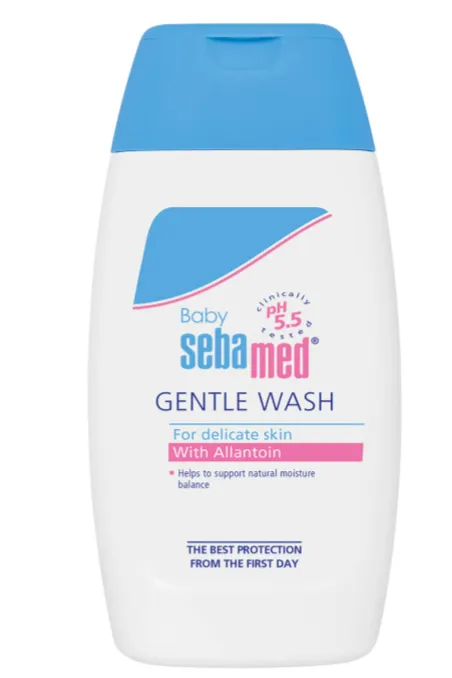 SEBAMED BABY WASH EXTRA SOFT (200ml) غسول لطيف للغاية للجسم والشعر مخصص لبشرة الأطفال الحساسة.