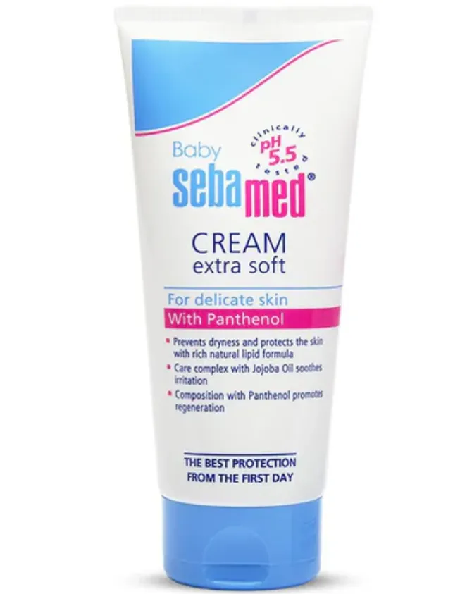SEBAMED BABY CREAM EXTRA SOFT (200ml) كريم مرطب للأطفال بتركيبة غنية للعناية بالبشرة الحساسة.