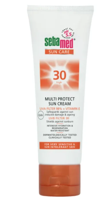 SEBAMED SUN CREAM SPF30 (75ml) كريم واقٍ من الشمس بتركيبة مرطبة للاستخدام اليومي.