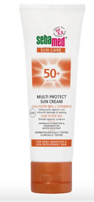 SEBAMED SUN CREAM SPF50+ (75ml) كريم واقٍ من الشمس بحماية عالية للبشرة الحساسة.