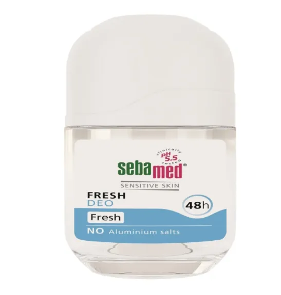 SEBAMED FRESH DEODORANT ROLL-ON FRESH (50ml) مزيل تعرق برائحة منعشة يمنح حماية يومية فعالة.