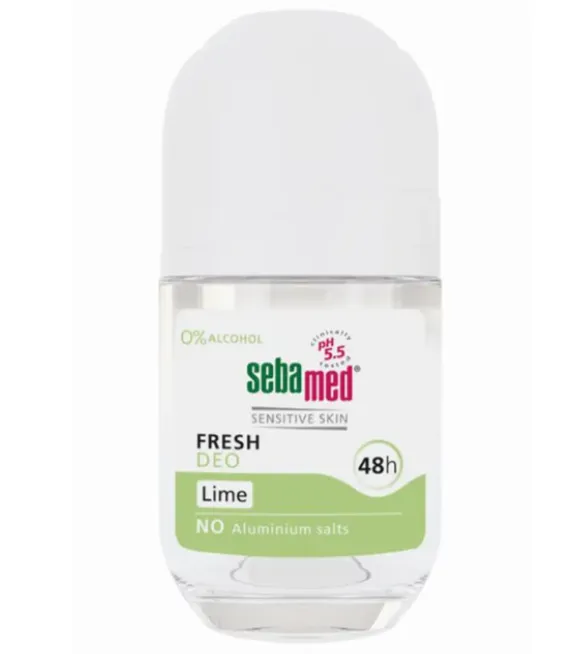 SEBAMED FRESH DEODORANT ROLL-ON FRESH WITH LIME (50ml) مزيل تعرق برائحة الليمون المنعشة.