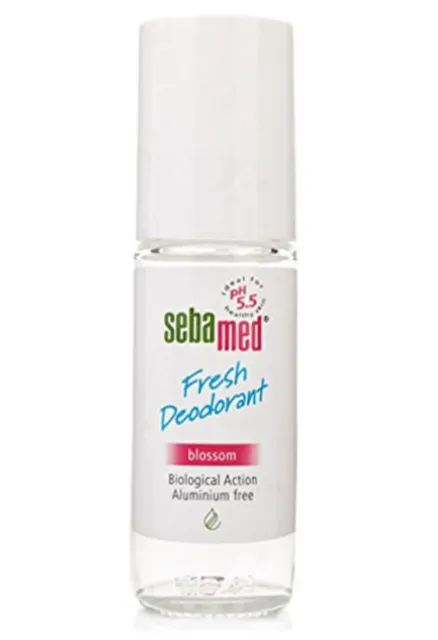 SEBAMED FRESH DEODORANT ROLL-ON BLOSSOM (50ml) مزيل تعرق برائحة زهرية ناعمة ومنعشة.