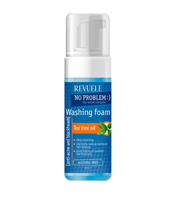 REVUELE WASHING FOAM TEA TREE OIL (150ml) غسول رغوي بزيت شجرة الشاي لتنظيف البشرة بلطف وفعالية.