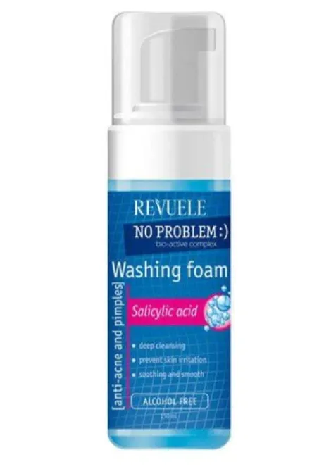 REVUELE WASHING FOAM SALICYLIC ACID (150ml) غسول رغوي بحمض الساليسيليك للبشرة المعرضة للحبوب.