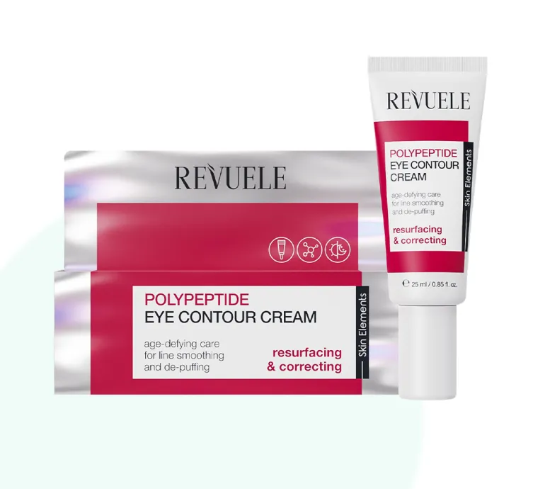 REVUELE POLYPEPTIDE EYE CONTOUR CREAM (25ml) كريم لمحيط العين بالبوليبيبتيدات يساعد على تقليل علامات التعب والتجاعيد حول العين.