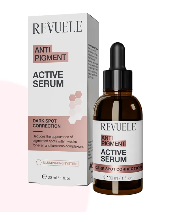 REVUELE ANTI PIGMENT ACTIVE SERUM (30ml) سيروم مركز لتصحيح التصبغات والبقع الداكنة وتحسين إشراقة البشرة.