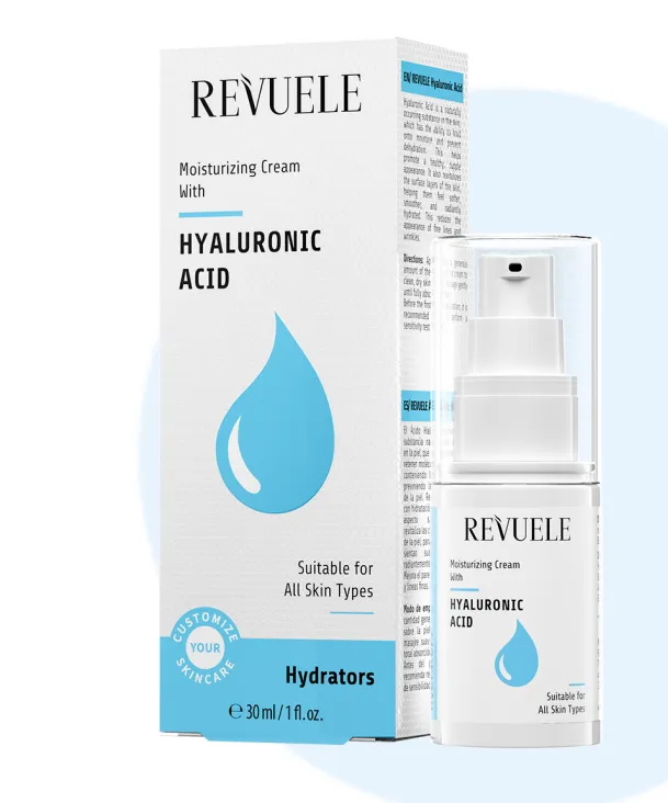 REVUELE CYS HYALURONIC ACID (30ml) سيروم مرطب بحمض الهيالورونيك يساعد على تعزيز ترطيب البشرة ومنحها مظهراً أكثر امتلاءً ونعومة.