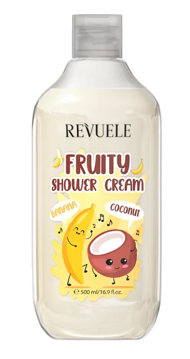REVUELE FRUITY SHOWER CREAM MANGO & YUZU (500ml) غسول جسم كريمي بالفواكه برائحة المانجو واليوزو يمنح البشرة إحساساً بالحيوية والانتعاش.