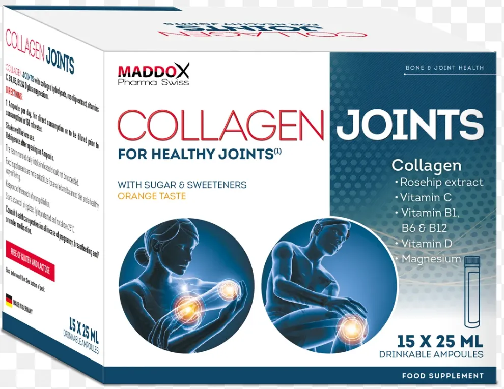 Maddox Collagen Joints كولاجين سائل لدعم صحة المفاصل والغضاريف والعظام.