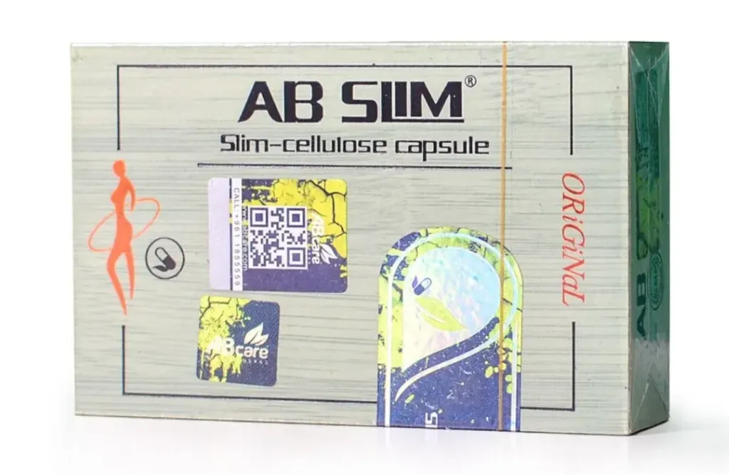 AB Slim Slim-Cellulose Capsule مكمل غذائي للمساعدة في التحكم بالوزن مع نظام غذائي صحي.