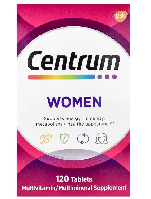 Centrum Women مكمل غذائي متكامل صُمم خصيصًا لدعم احتياجات المرأة اليومية.