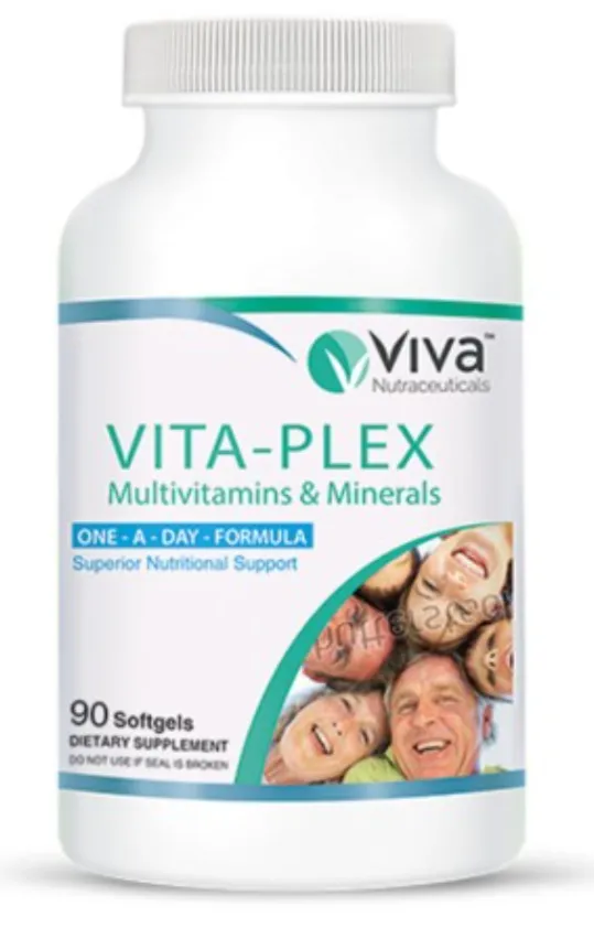 VitaPlex Multivitamins & Minerals مكمل غذائي يومي يحتوي على مجموعة متكاملة من الفيتامينات والمعادن.