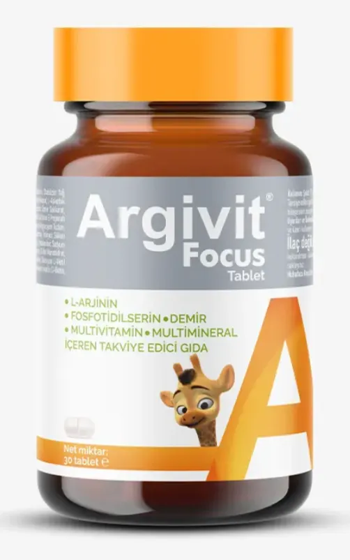 Argivit Focus مكمل غذائي لدعم التركيز، الذاكرة، والطاقة الذهنية.