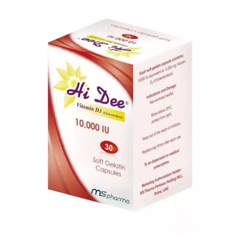 Hi Dee Vitamin D3 10,000 IU مكمل غذائي عالي التركيز من فيتامين D3.