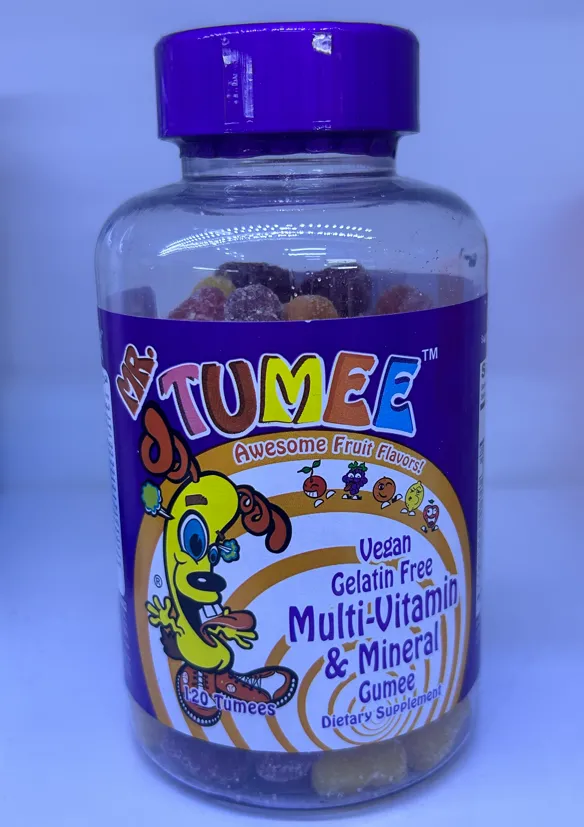 Tumee Multi-Vitamin & Mineral Gummies علكات متعددة الفيتامينات والمعادن للأطفال.