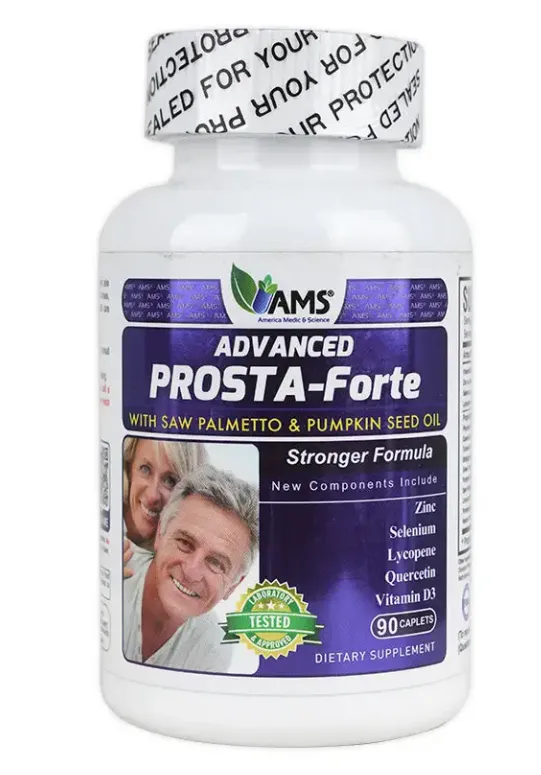 AMS Advanced Prosta-Forte مكمل غذائي لدعم صحة البروستاتا والمسالك البولية.