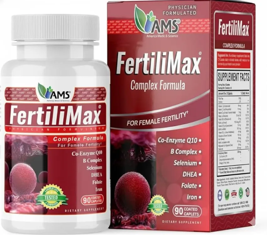 AMS FertiliMax (60 tables) تركيبة متخصصة لدعم خصوبة المرأة.