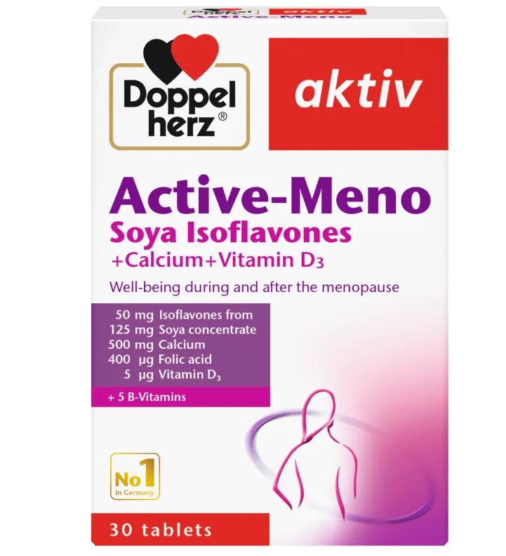 Doppelherz Active-Meno (30 tables) مكمل غذائي لدعم المرأة خلال وبعد انقطاع الطمث.