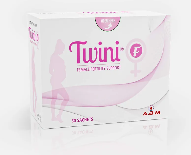 Twini F (Female Fertility Support) مكمل غذائي لدعم خصوبة المرأة والاستعداد للحمل.