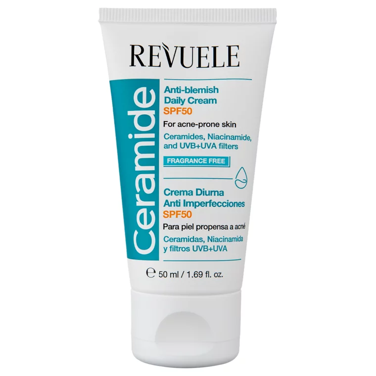 كريم مضاد للعيوب نهاري مع SPF50 Ceramide Anti-Blemish SPF 50 Daily Face Cream