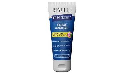  REVUELE NO PROBLEM ريفولي غسول الوجه جل بأحماض AHA-BHA-PHA وشجرة الشاي