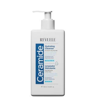Revuele Ceramide Moisturizing cleanser with hyaluronic acid - Dry or very dry skin - 250ml | ريفويل غسول سيراميد للبشرة الجافة - 250 مل