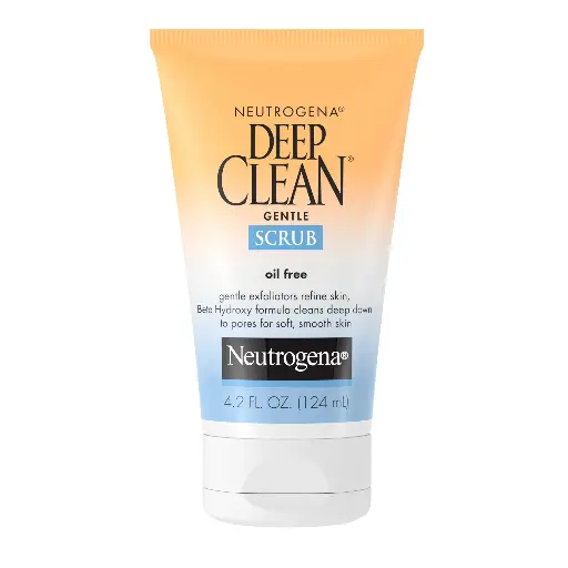 نيوتروجينا، مقشر يومي لطيف للوجه، منظف خالٍ من الزيوت، 4.2 أونصة سائلة - Neutrogena Deep Clean Gentle Daily Facial Scrub, Oil-Free Cleanser, 4.2 Fl Oz 