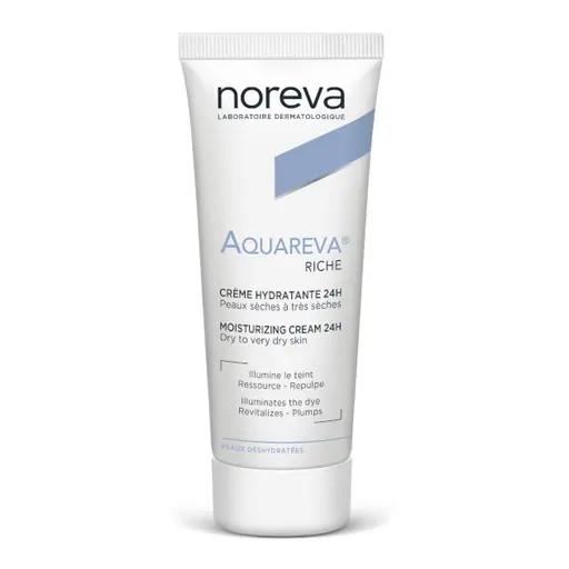  Noreva Aquareva Riche Moisturizing Cream 24h For Dry And Very Dry Skin - 40ml | نوريفا كريم غني مرطب لمدة 24 ساعة للبشرة الجافة الى الجافة جداً - 40 مل