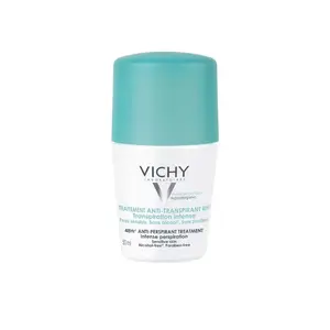 Vichy 48 Hour 'No-Trace' Anti-Perspirant Roll-On   Deodorant 50ml _ مزيل عرق رول أون مضاد للتعرق "بدون أثر" من فيشي، يدوم 48 ساعة، 50 مل