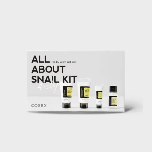 COSRX All About Snail Kit 4 Step - Mini Size | كوزركس مجموعة الحلزون - 4 قطع حجم صغير