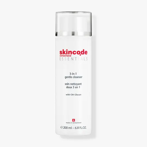  Skincode Essentials 3 in 1 Gentle Cleanser - 200ml | سكين كود مزيل مكياج حليبي لطيف 3 في 1 - 200 مل
