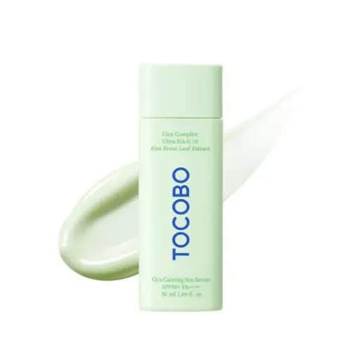  TOCOBO Cica Calming Sun Serum Spf50 - 50ml | توكوبو كريم واقي شمسي مهدئ و مرمم spf50 - 50 مل
