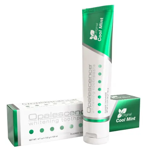 معجون أسنان أوباليسنس المبيض بتركيبة أصلية (عبوة من 3 قطع) - للعناية بالفم، بنكهة النعناع، ​​خالٍ من الغلوتين - 4.7 أونصة - TP-5166-3 _ Opalescence Whitening Toothpaste Original Formula (Pack of 3) - Oral Care, Mint Flavor, Gluten Free - 4.7 Ounce - TP-5166-3