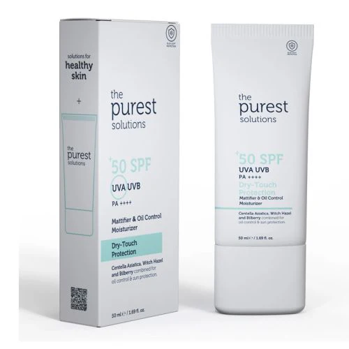 The purest Solutions SPF 50 Dry Touch Protection-ذا بيوريست واقي شمسي دراي توتش بعامل حماية 50 ٪؜ 