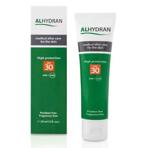 العناية الطبية اللاحقة للبشرة من ألهيدران -Alhydran Medical  Aftercare For The Skin SPF 30  59 ML 